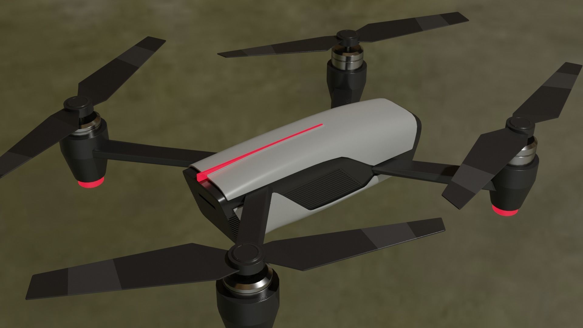Dji  Drone Low-poly 3D model_27