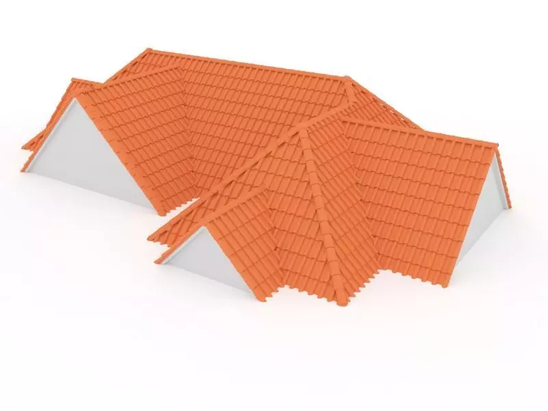 Realistic Roof Shingles 8 3D model
