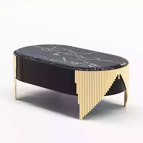 Destan Metal Coffee Table Low-poly 3D model
