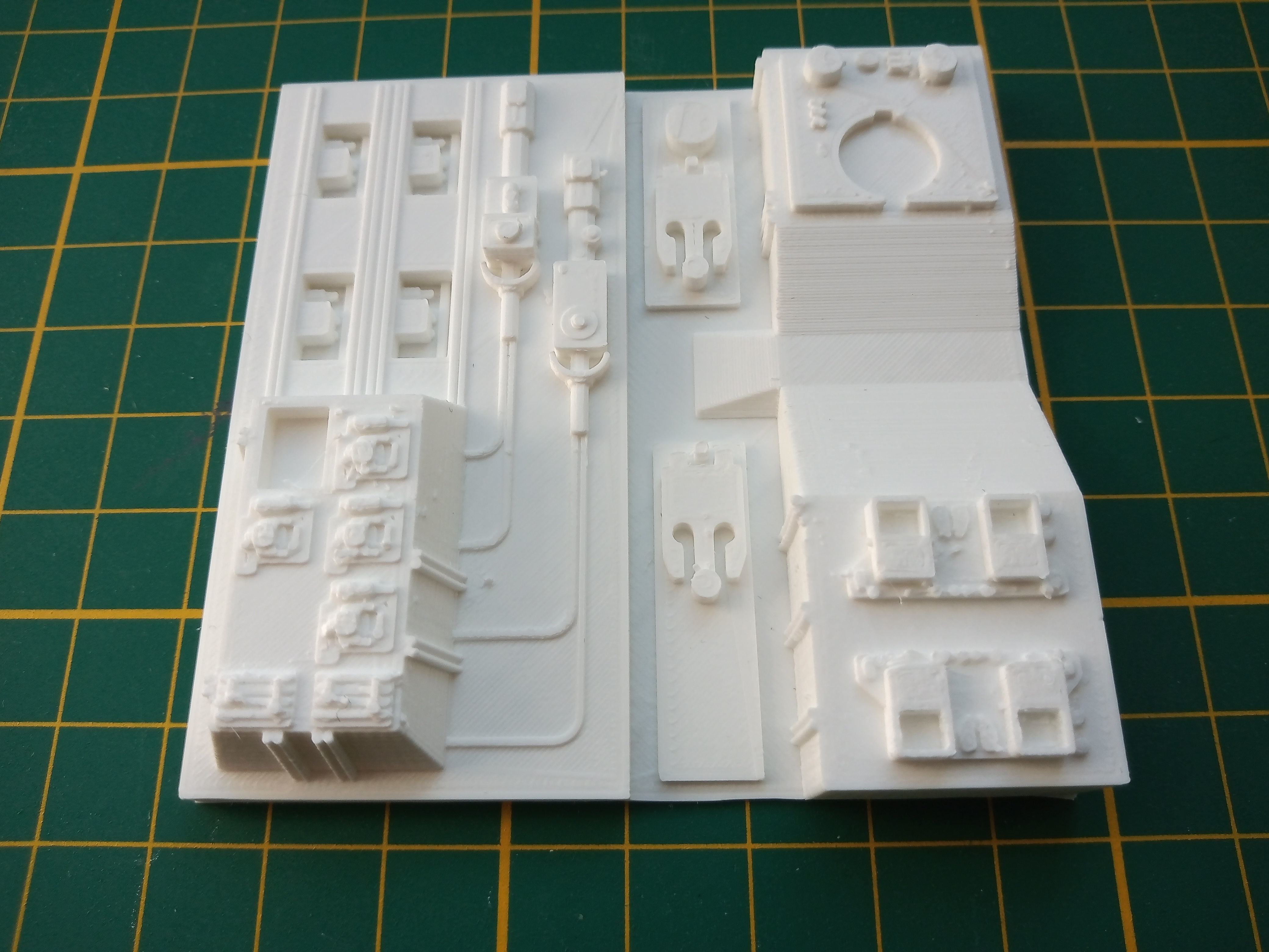 Death Star Tile Type C Free 3D print model_7