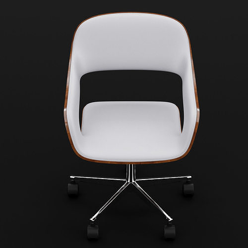 Office chair small 3D model 5