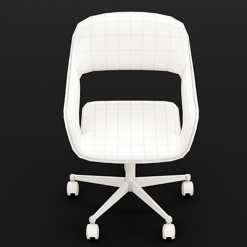 Office chair small 3D model 6