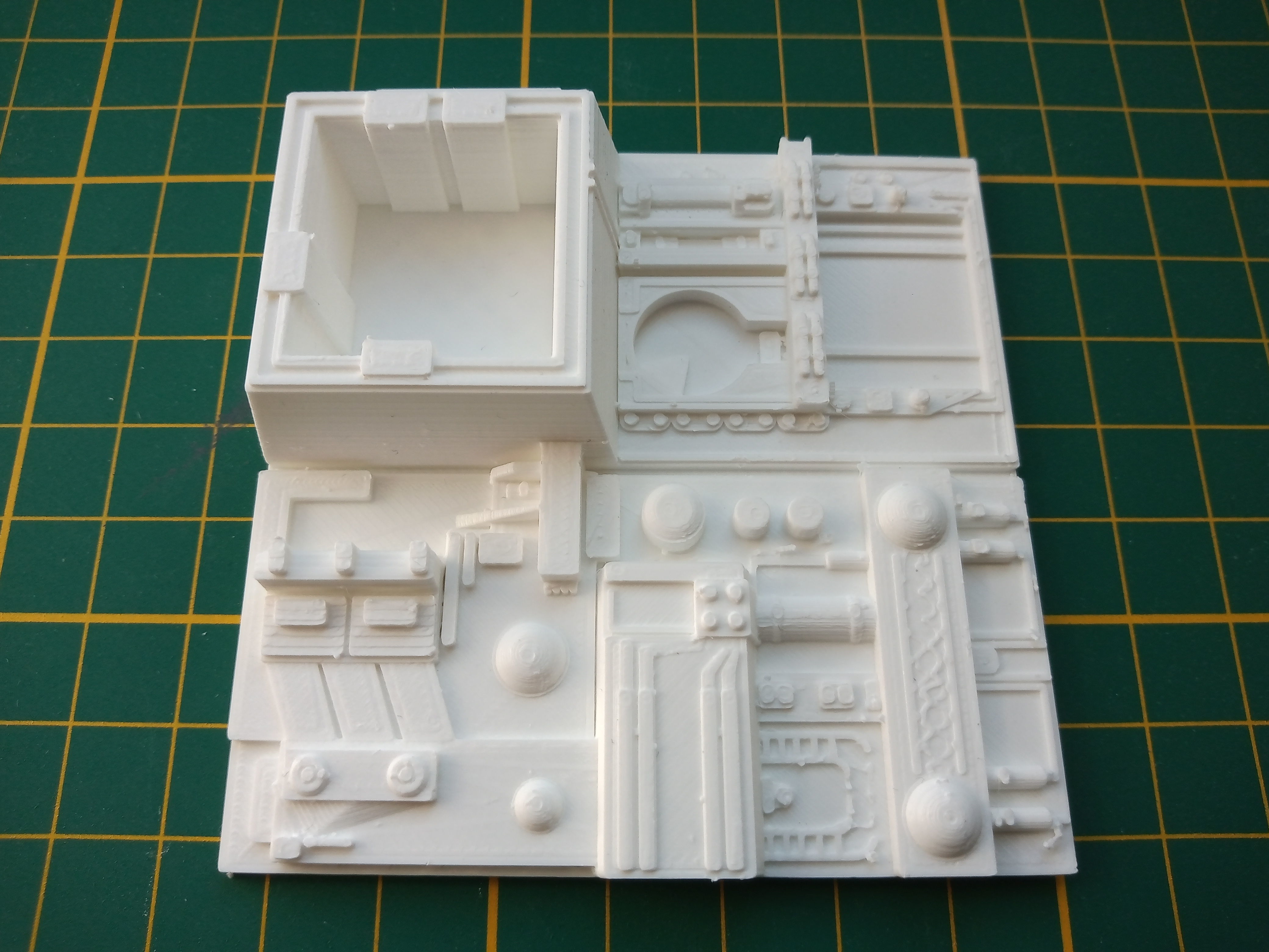 Death Star Tile Type D Free 3D print model_3