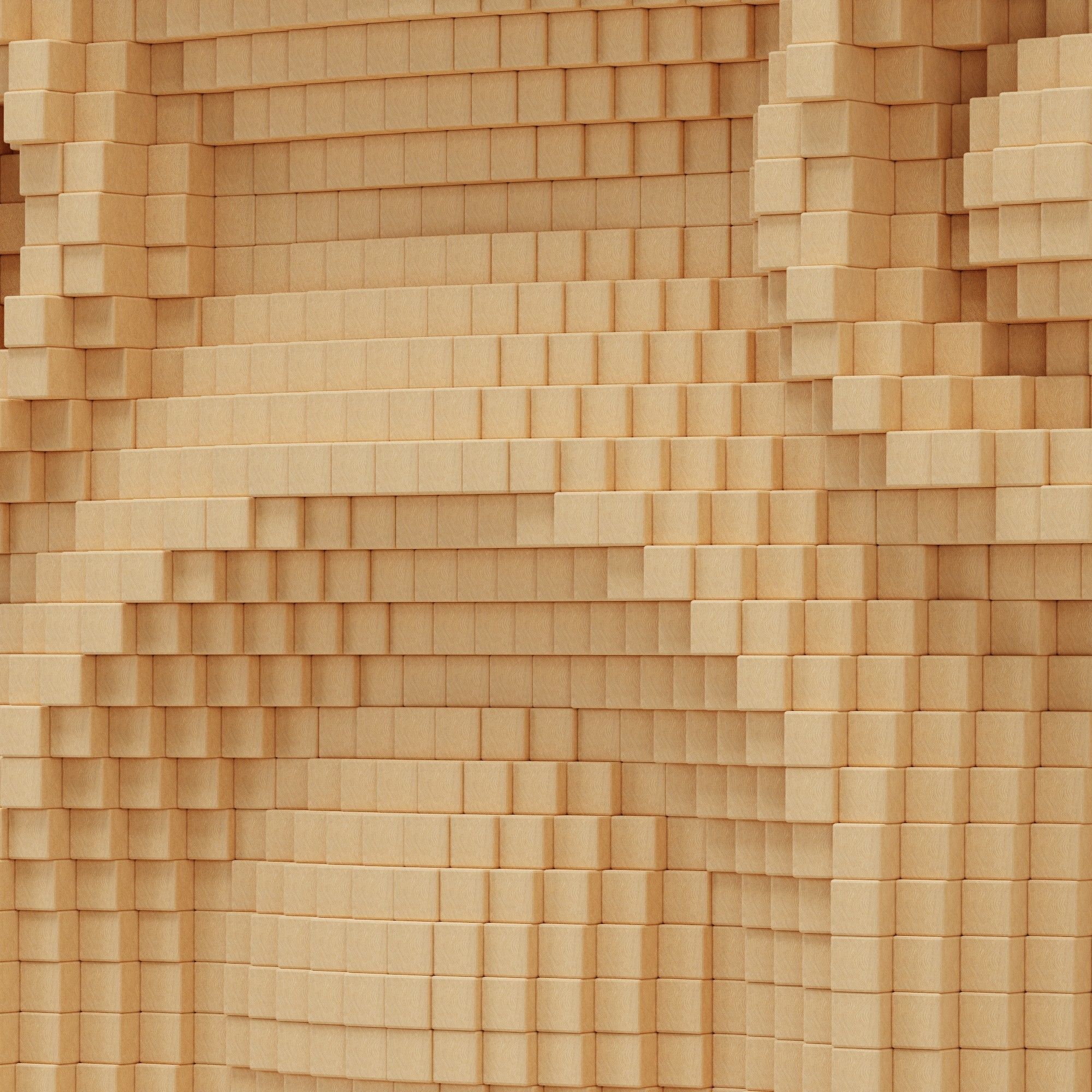 Wall Art Scene With Parametric Design Art Made With Blender 3D model_2