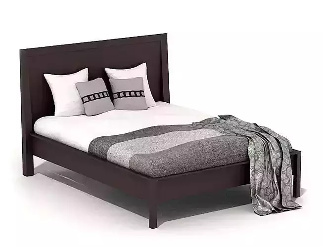 Brown Double Bed