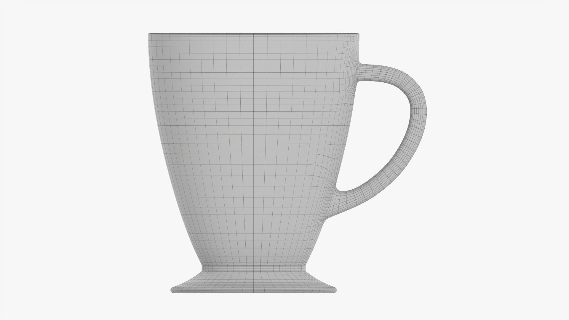 Coffee mug with handle 01 3D model_9