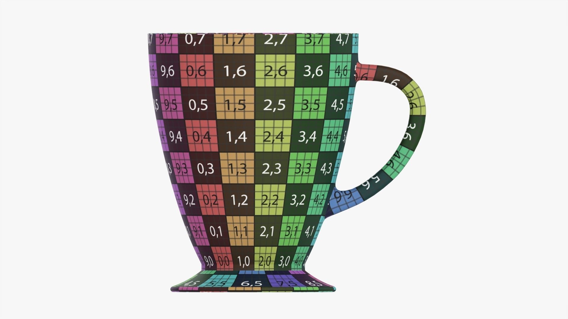 Coffee mug with handle 01 3D model_15