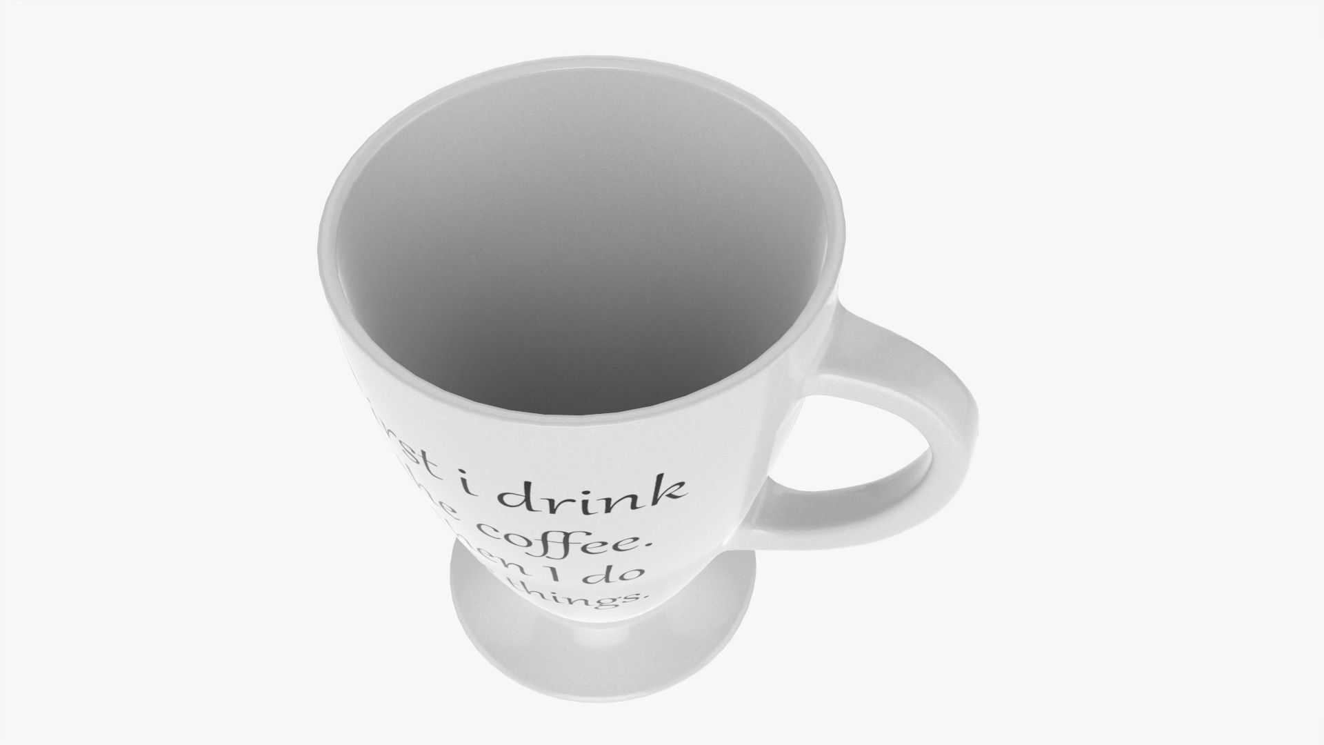 Coffee mug with handle 01 3D model_1