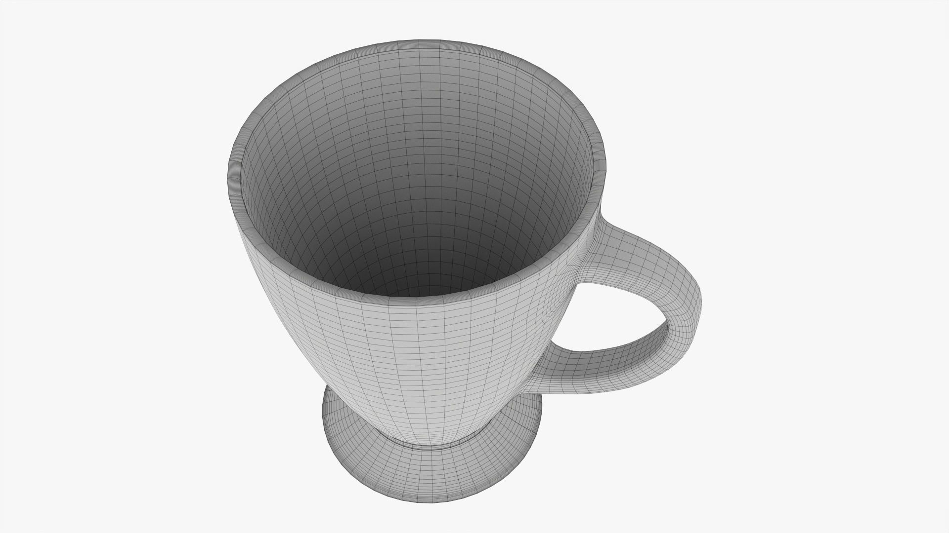 Coffee mug with handle 01 3D model_7