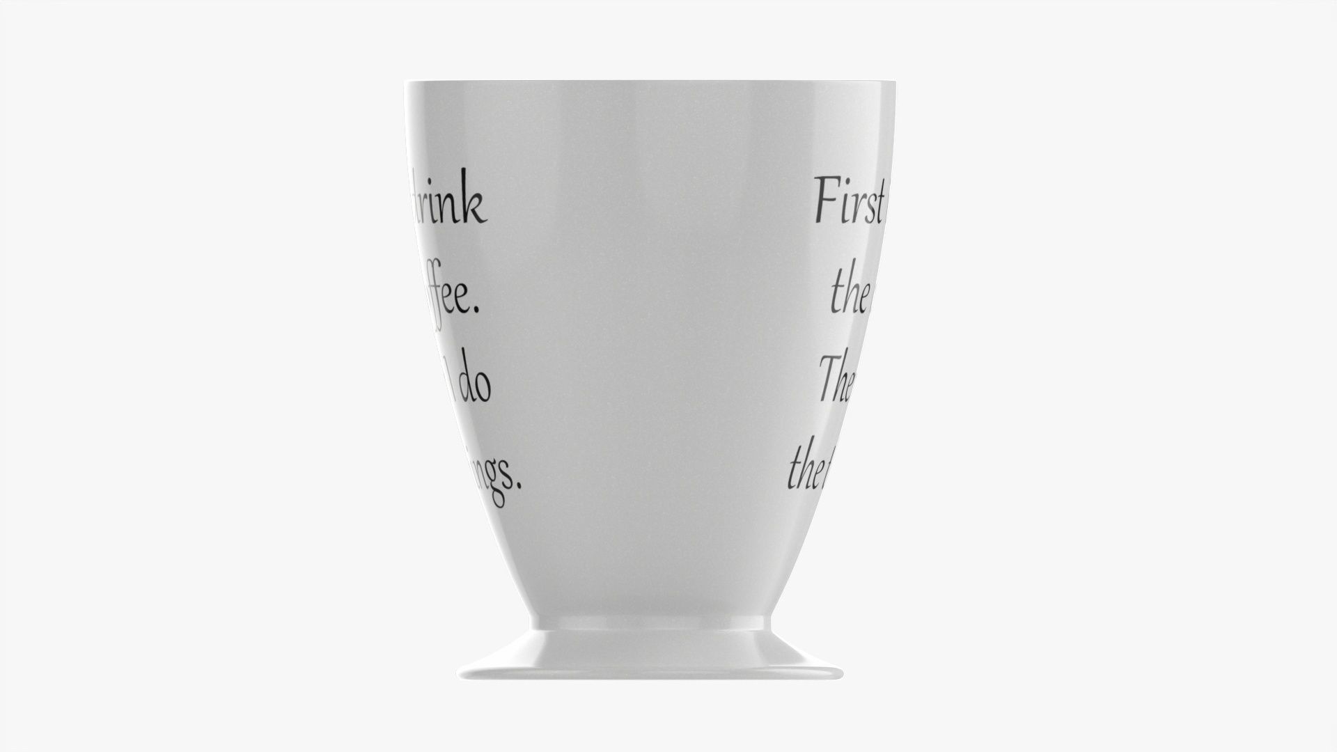 Coffee mug with handle 01 3D model_4