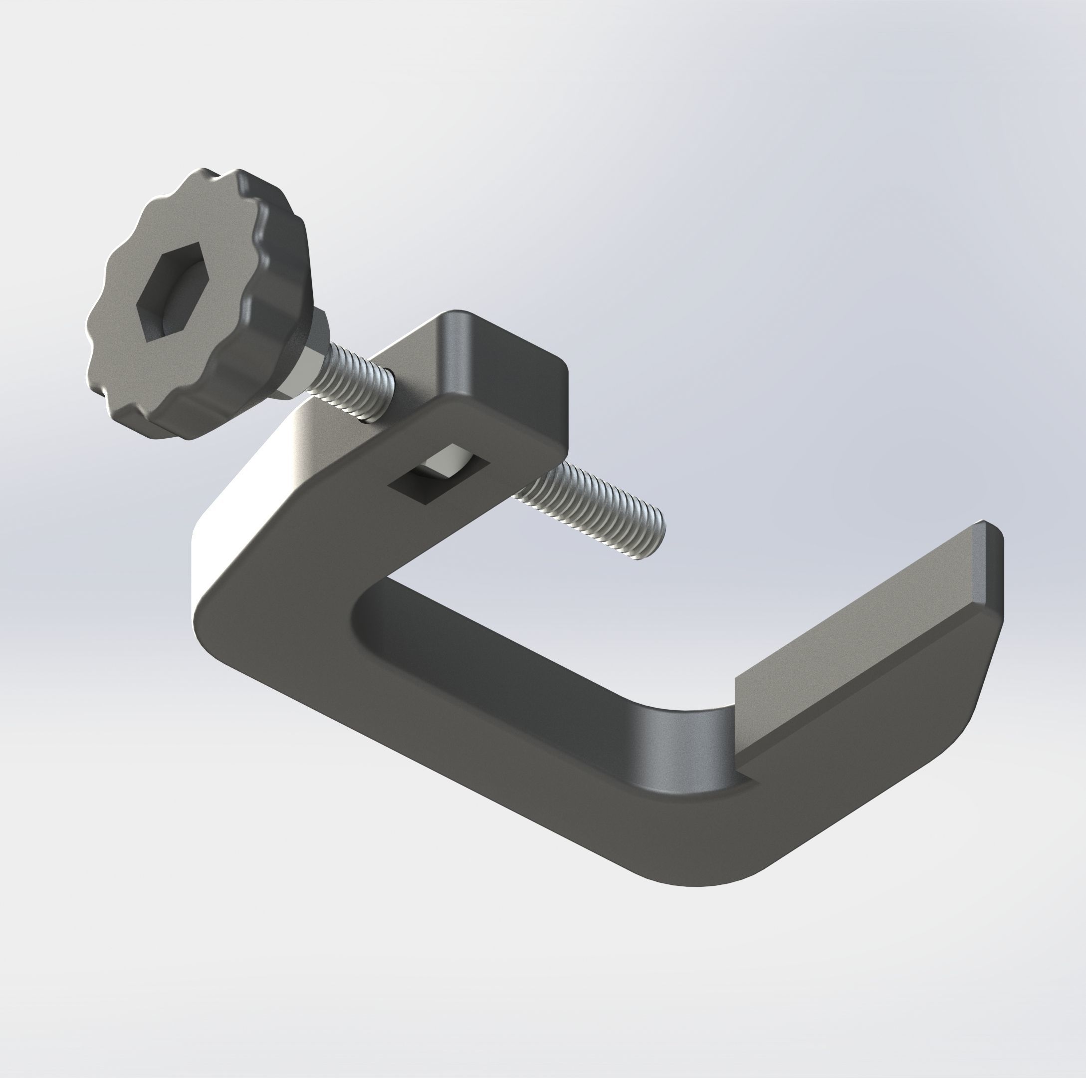 3D printable clamp - Easy Free 3D print model_6
