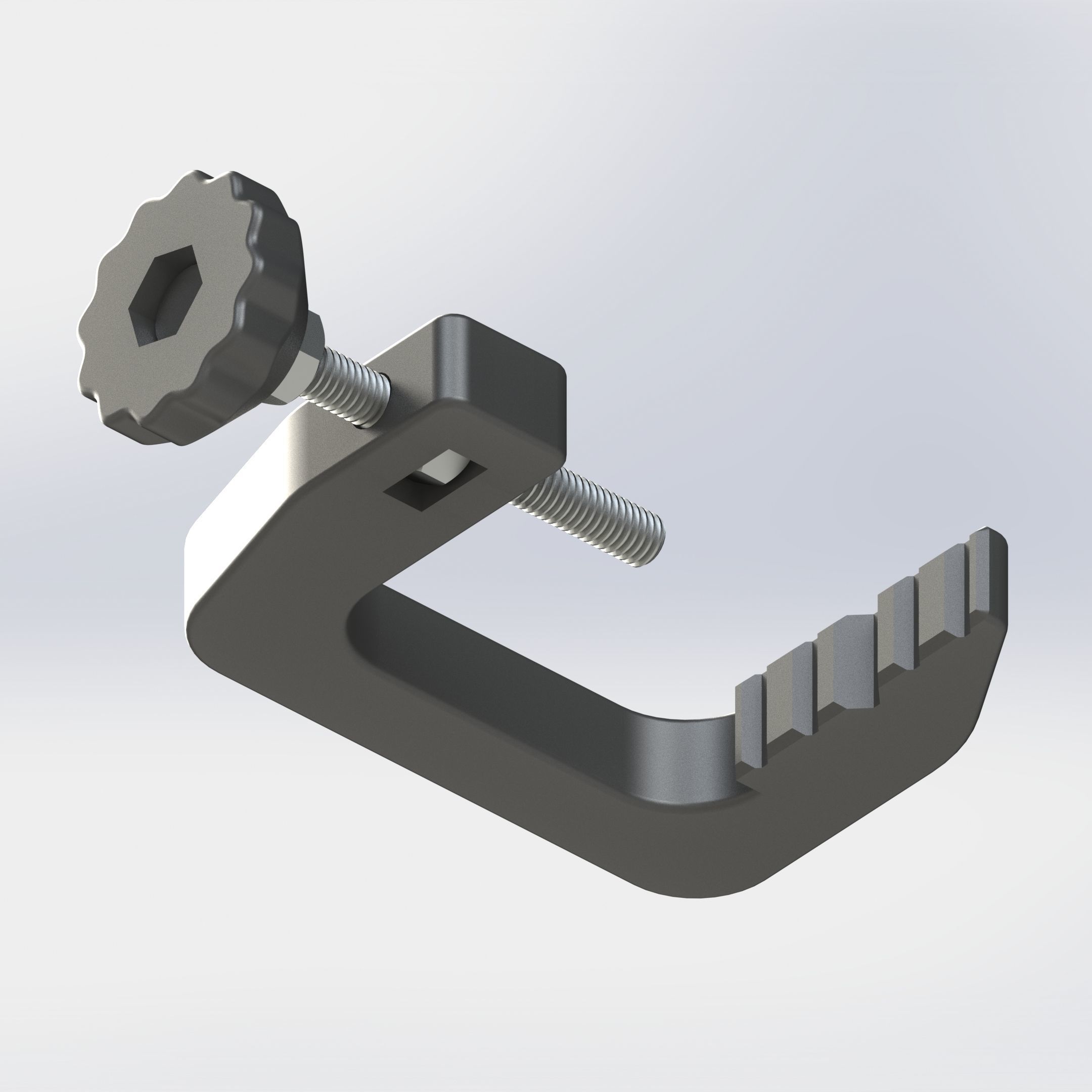 3D printable clamp - Easy Free 3D print model_2