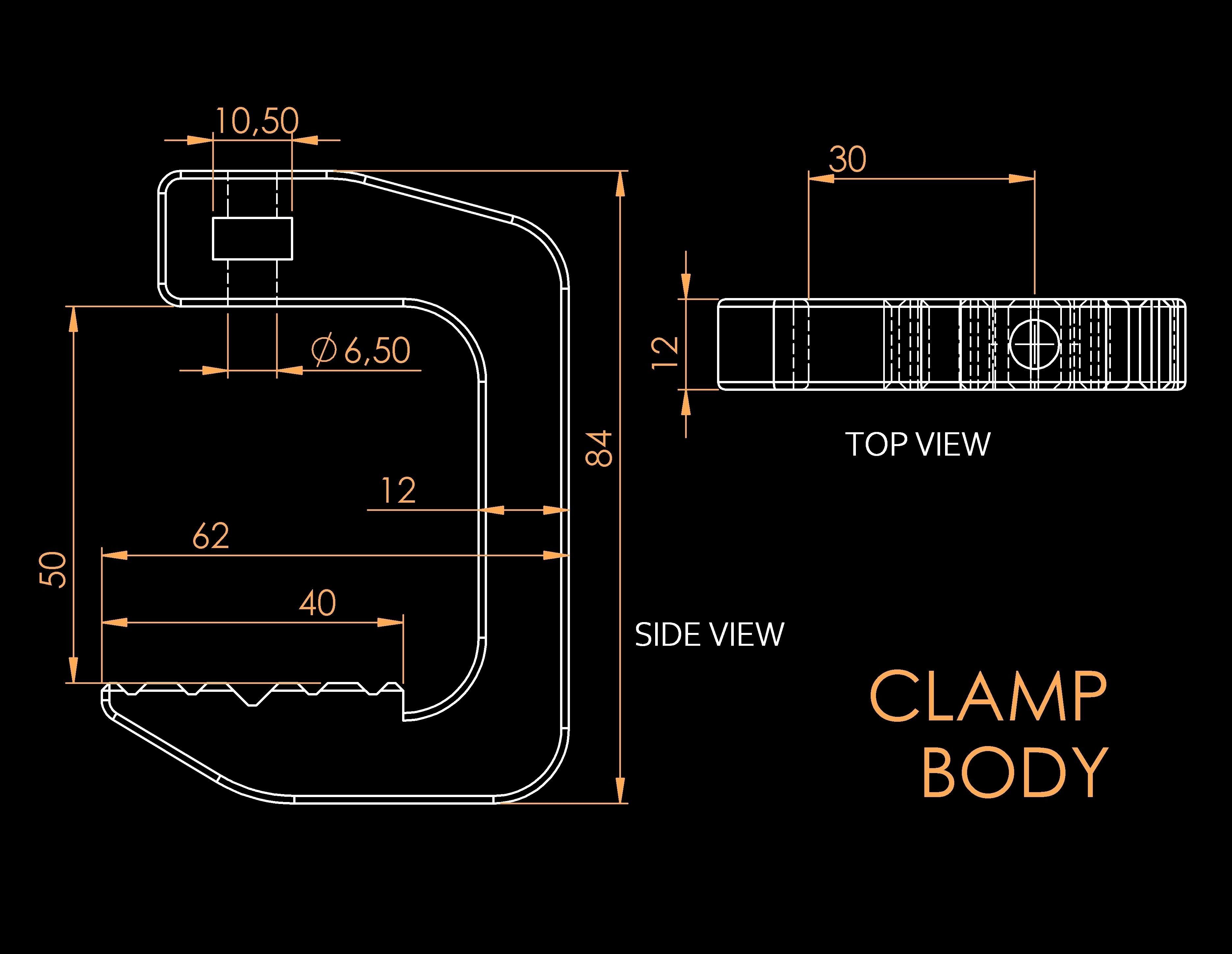 3D printable clamp - Easy Free 3D print model_3