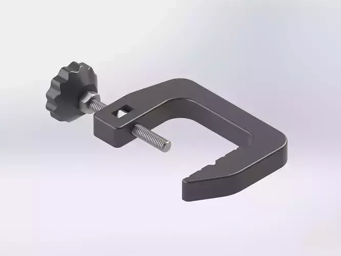 3D printable clamp - Easy Free 3D print model 3D printable clamp - Easy Free 3D print model