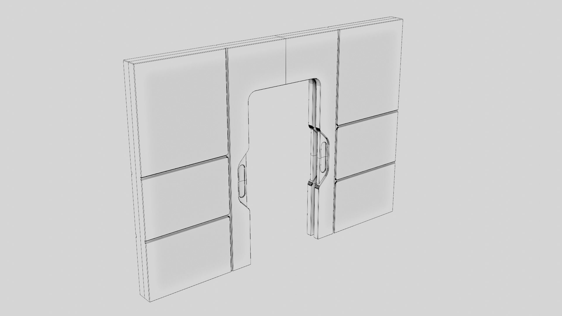 Sci Fi Corridor Kit 1 3D model_12