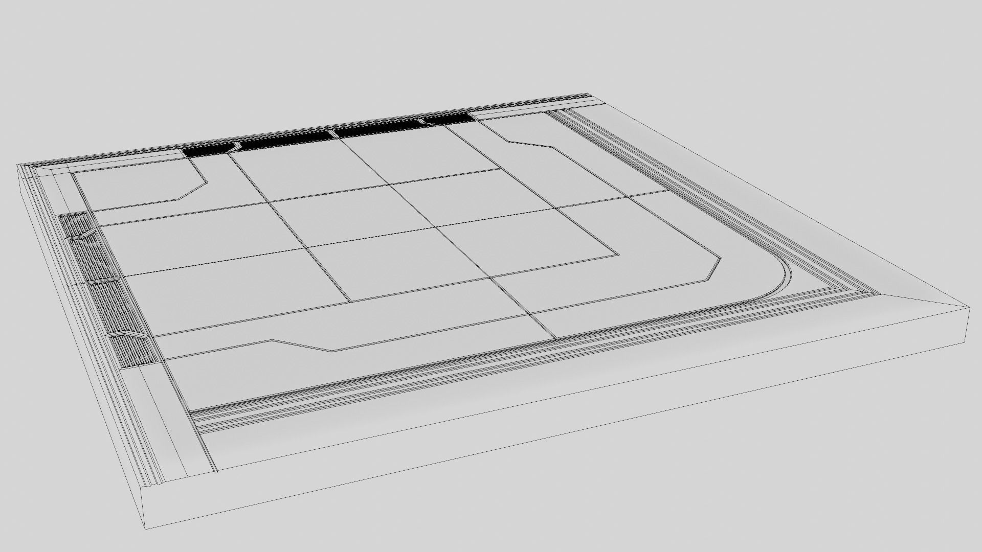 Sci Fi Corridor Kit 1 3D model_32