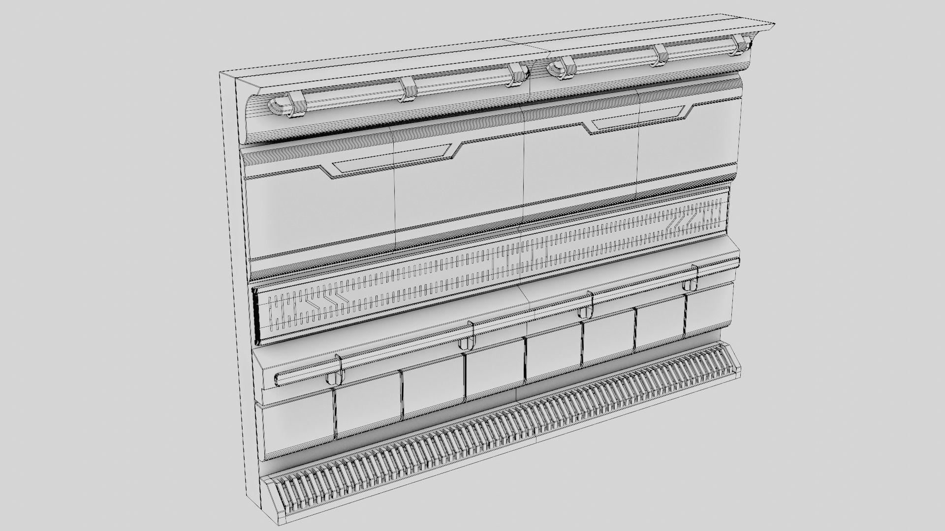 Sci Fi Corridor Kit 1 3D model_6
