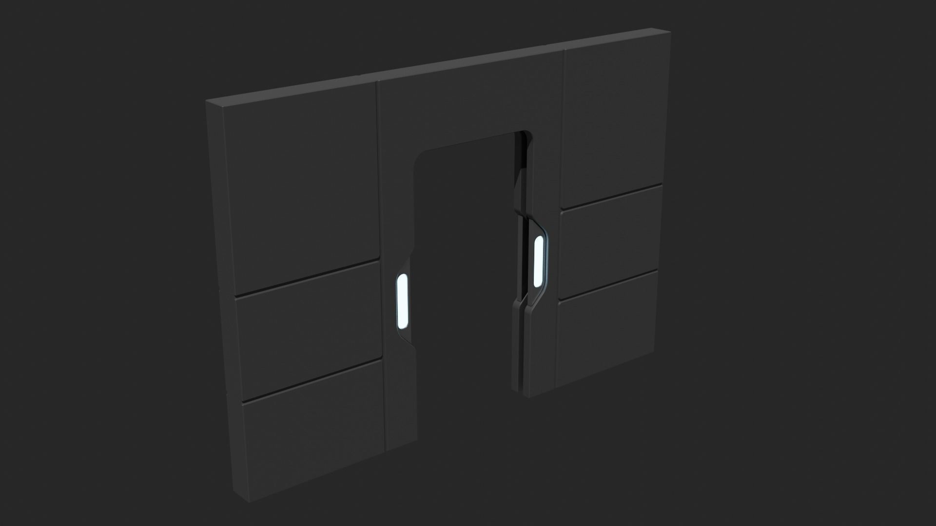 Sci Fi Corridor Kit 1 3D model_11