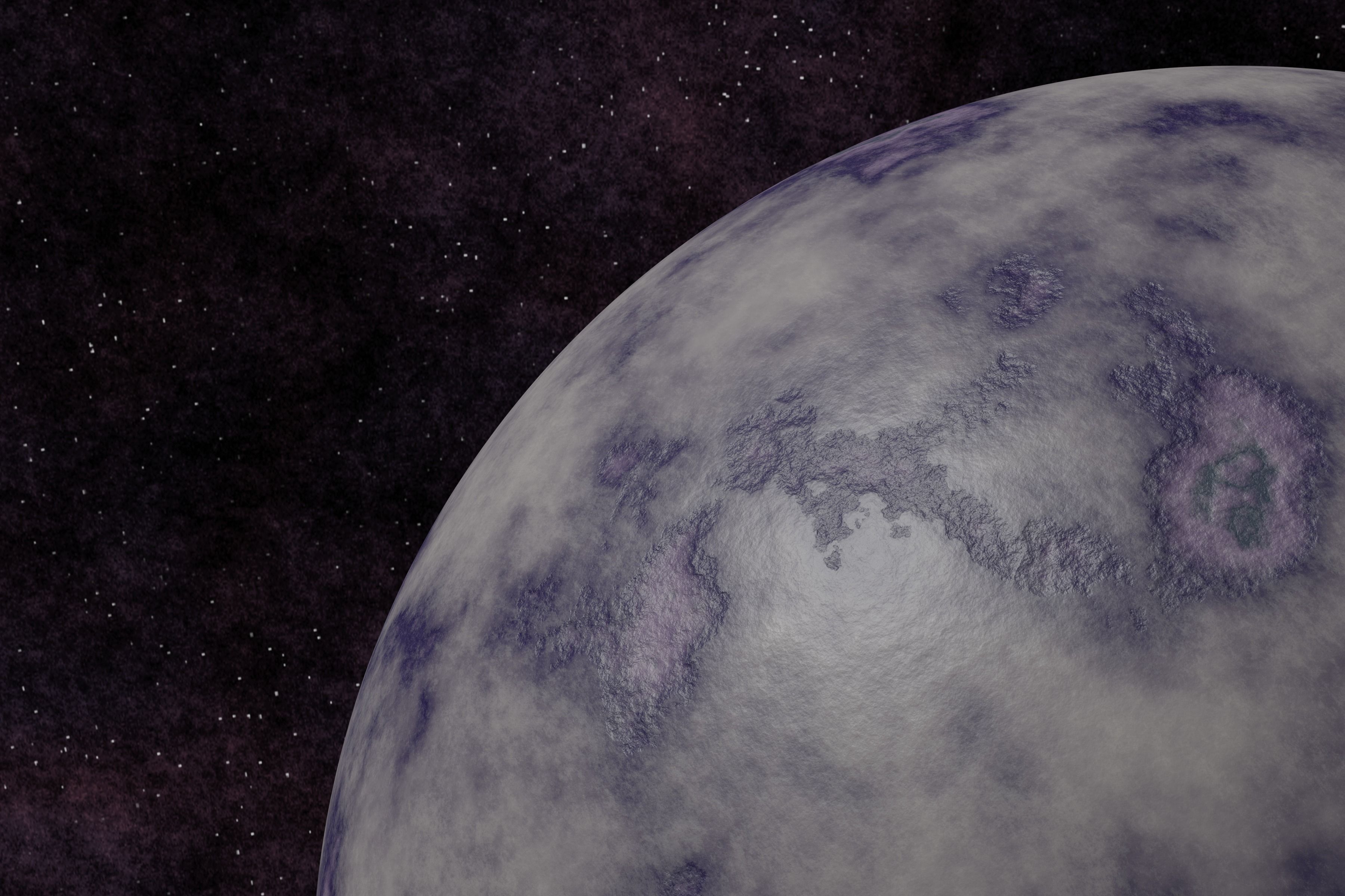 Ice planet 006-alfa Low-poly 3D model_4