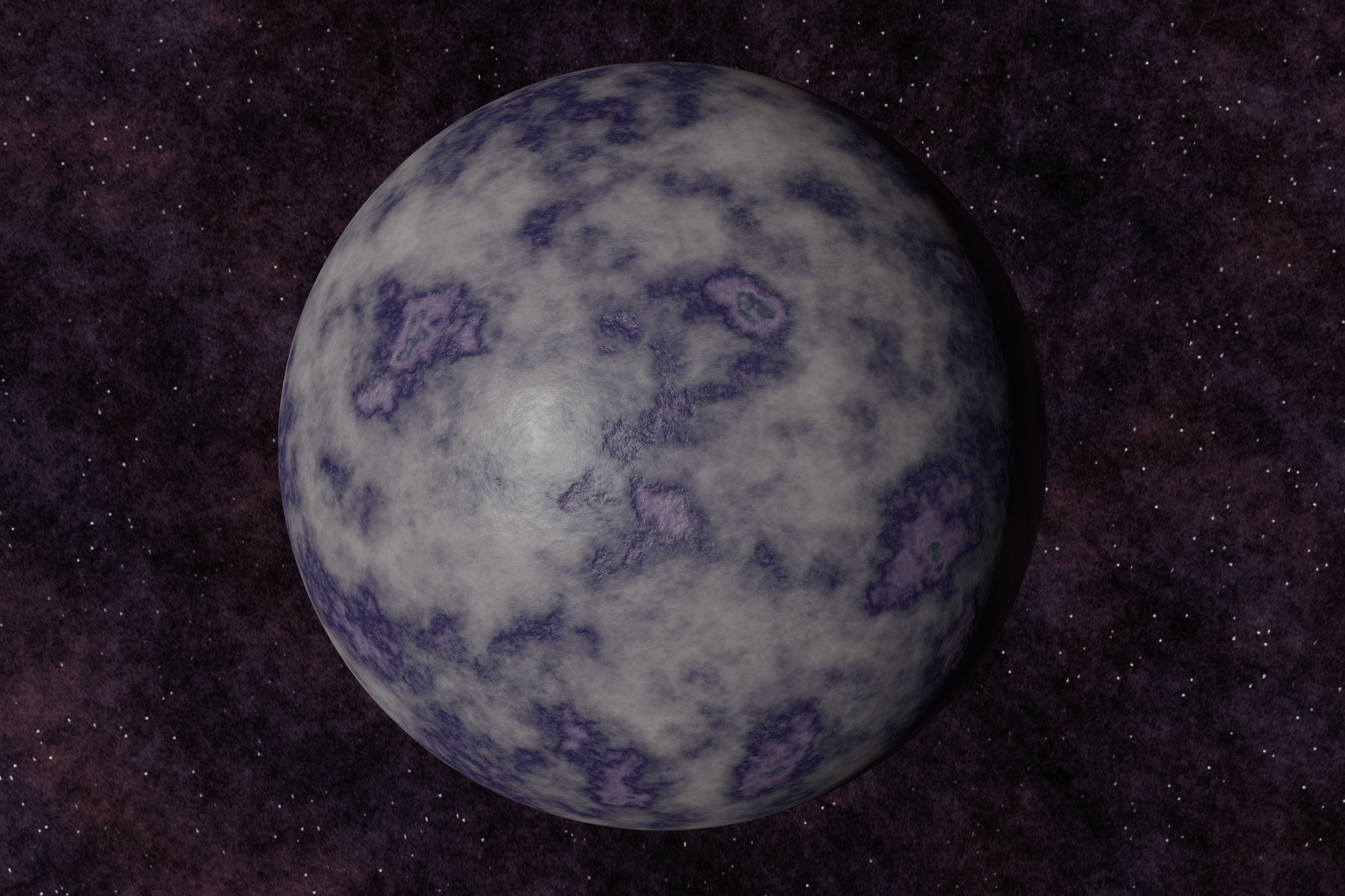 Ice planet 006-alfa Low-poly 3D model_1