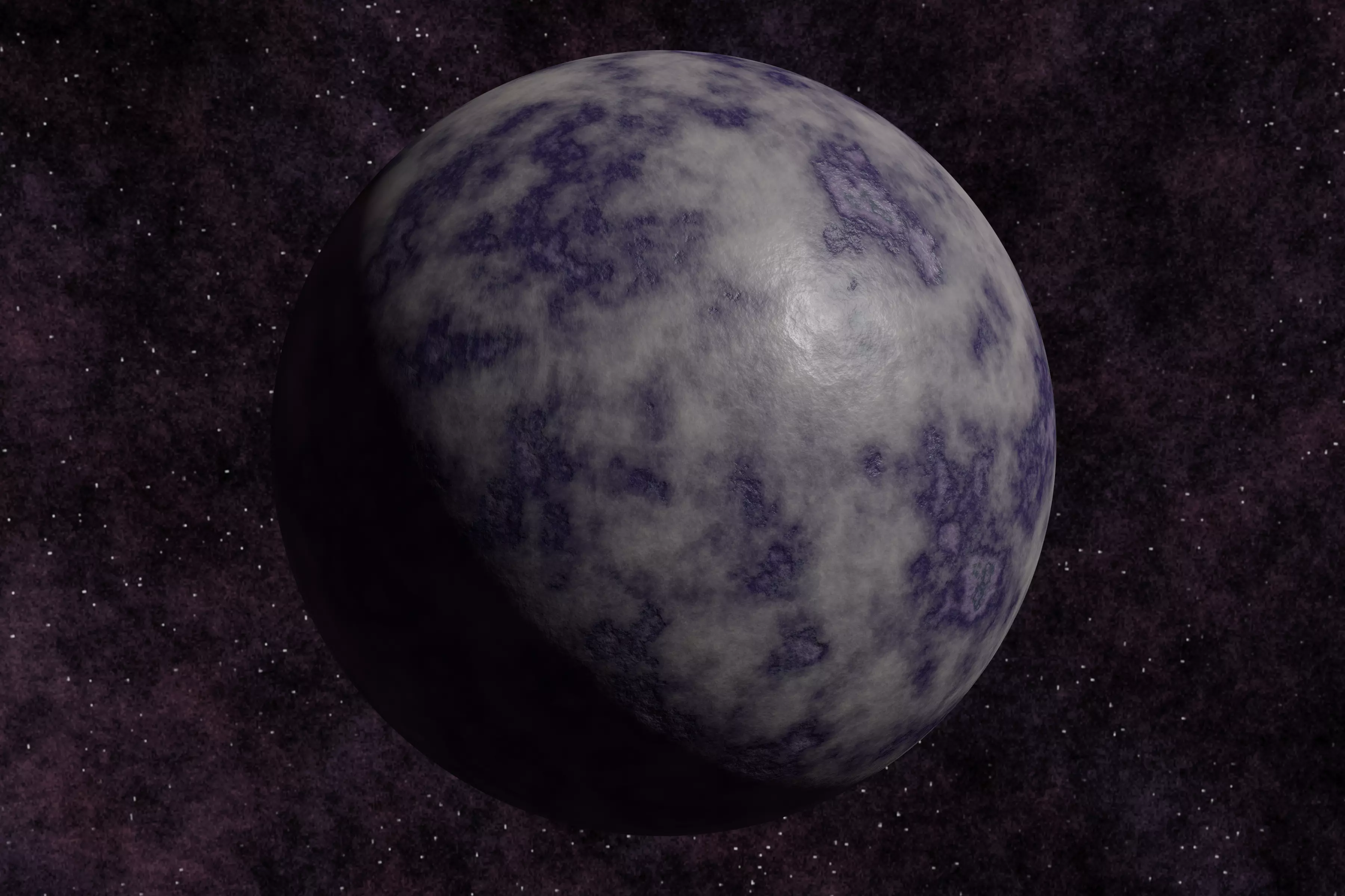 Ice planet 006-alfa Low-poly 3D model_0