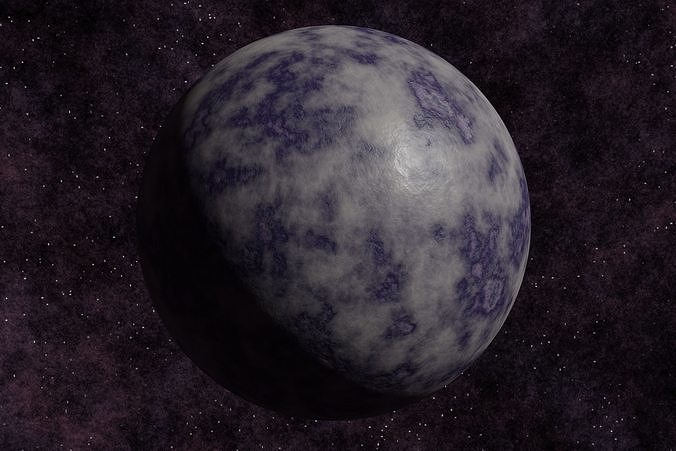 Ice planet 006-alfa Low-poly 3D model