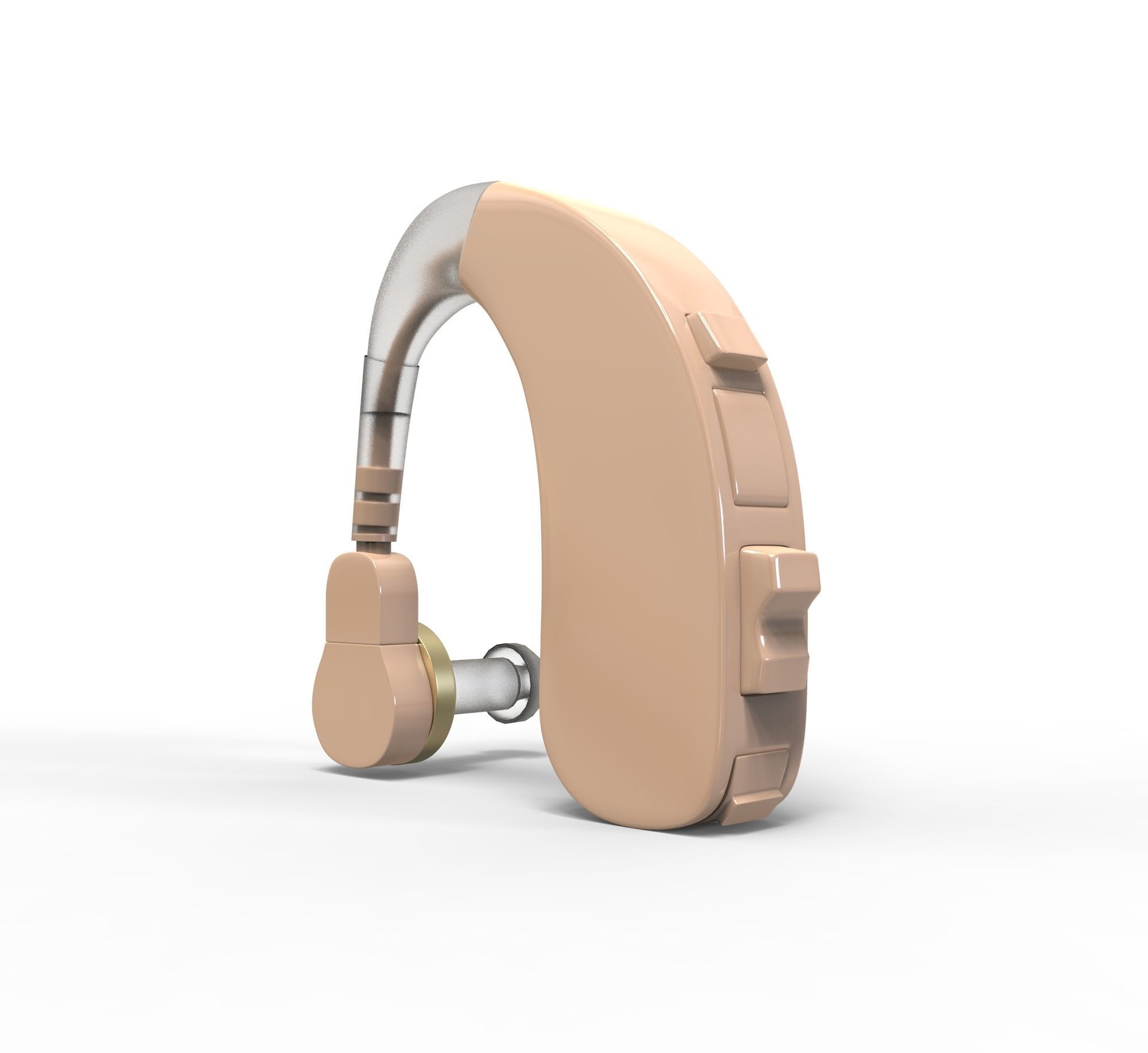 hearing aids  3D model_3