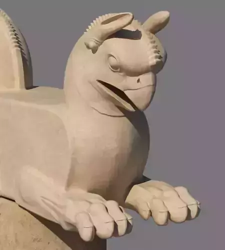 Griffin capital of column 3D model