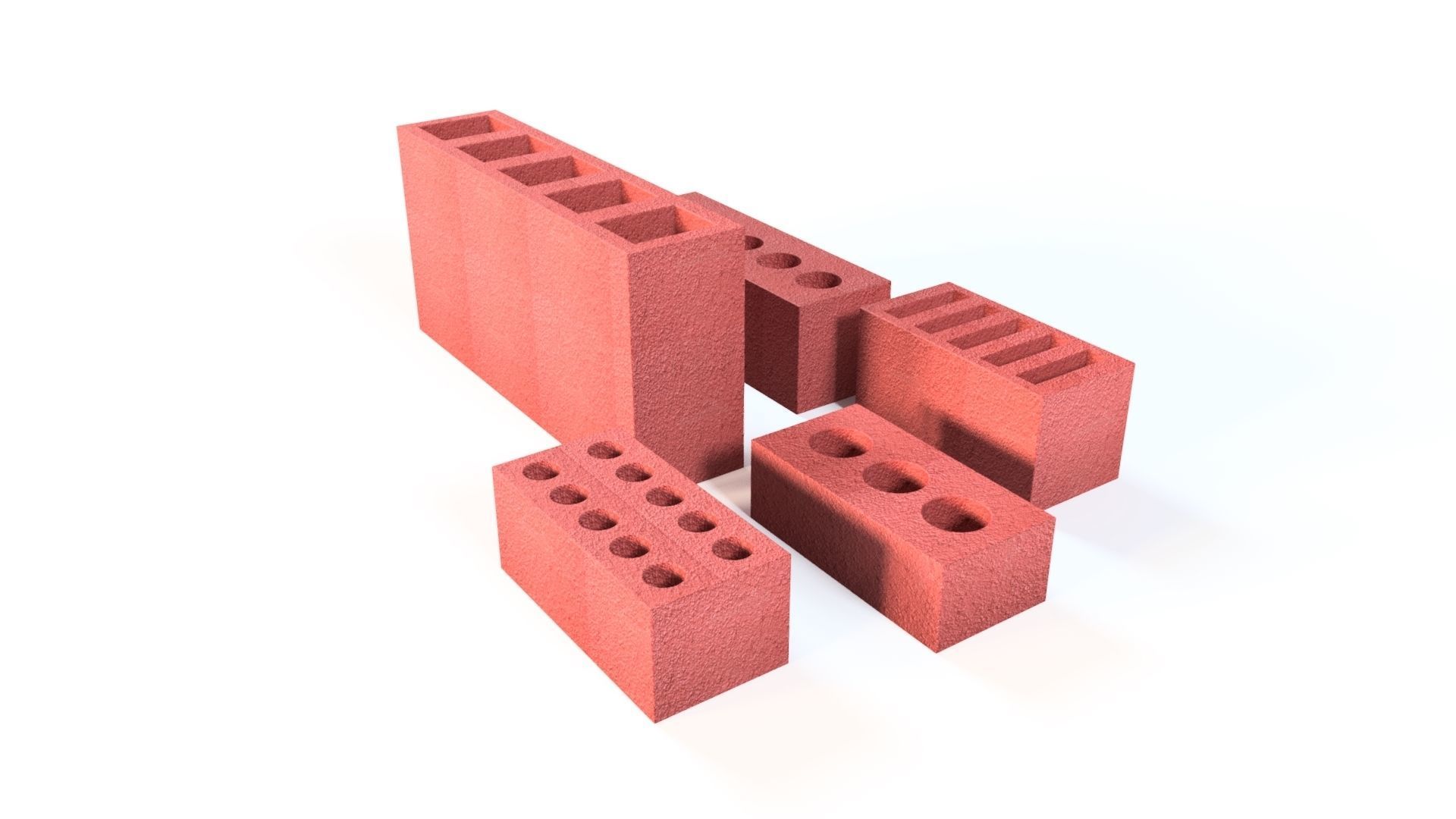 brick bricks 3D model_1