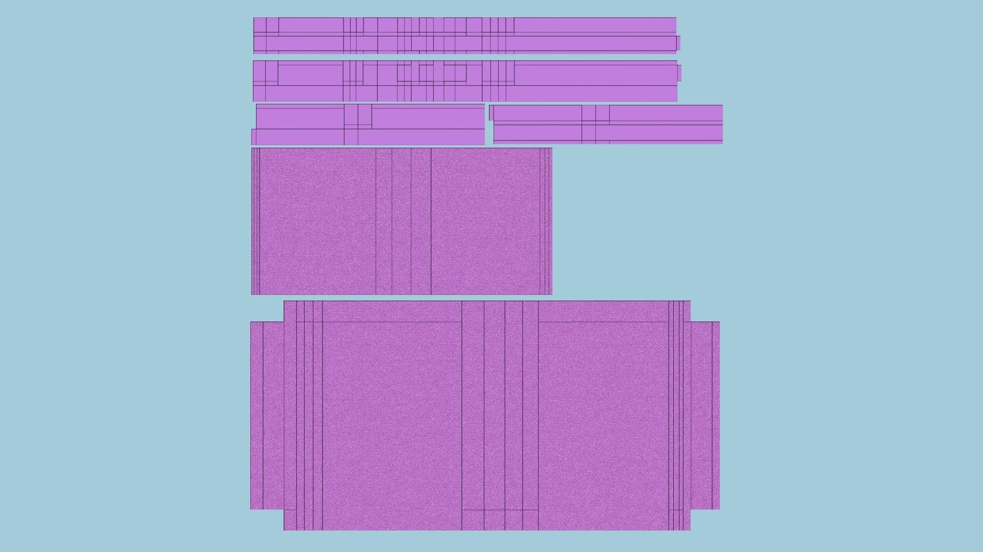 Pink Modern Armchair - Furniture Interior Design Low-poly 3D model_6