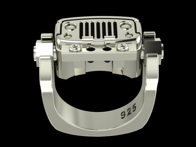 Jeep mechanical ring 3D print model_2