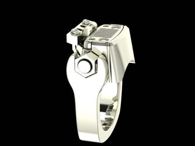 Jeep mechanical ring 3D print model_5