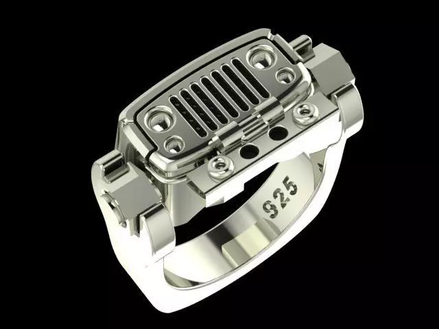 Jeep mechanical ring 3D print model_0