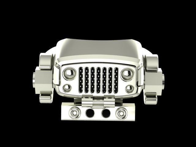 Jeep mechanical ring 3D print model_4