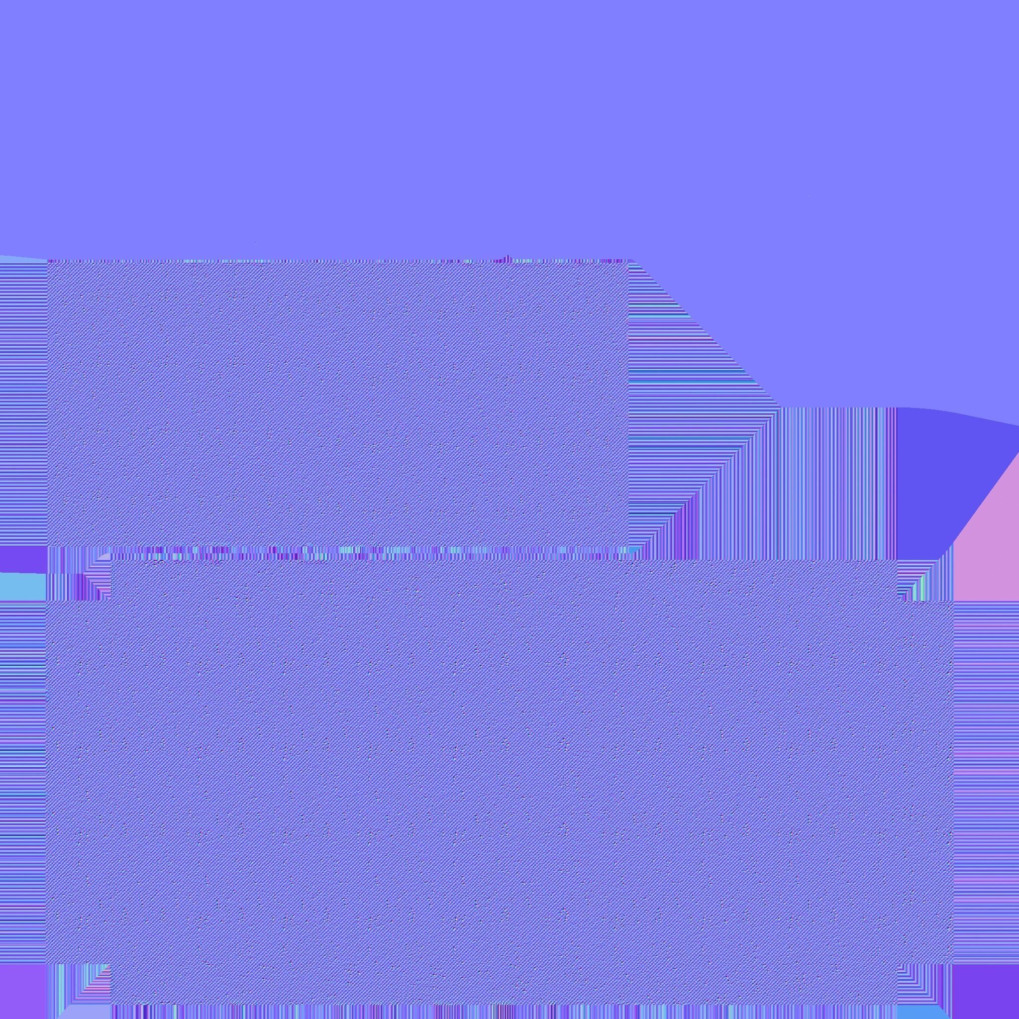 Red Plaid Armchair - Furniture Interior Design Low-poly 3D model_12