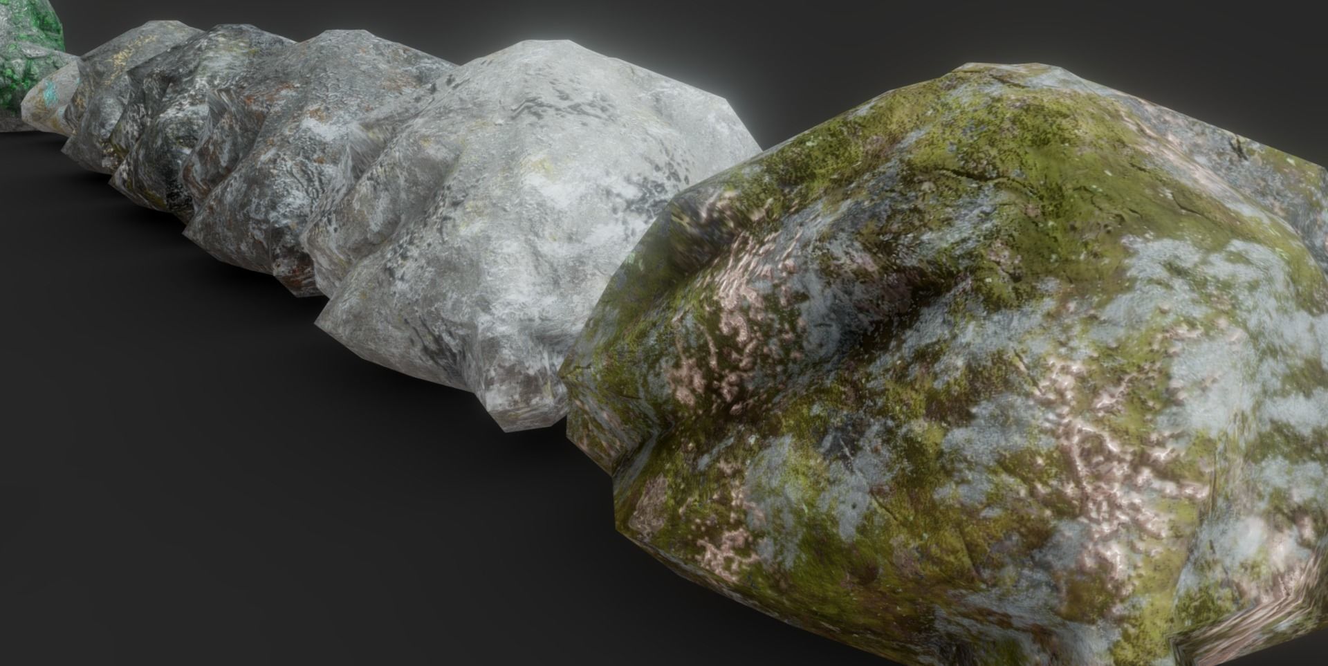 Ores and ingots pack Low-poly 3D model_24