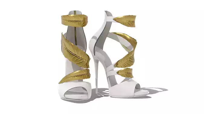 Golden Leaves Heels