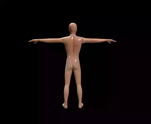 mannequin human Low-poly 3D model