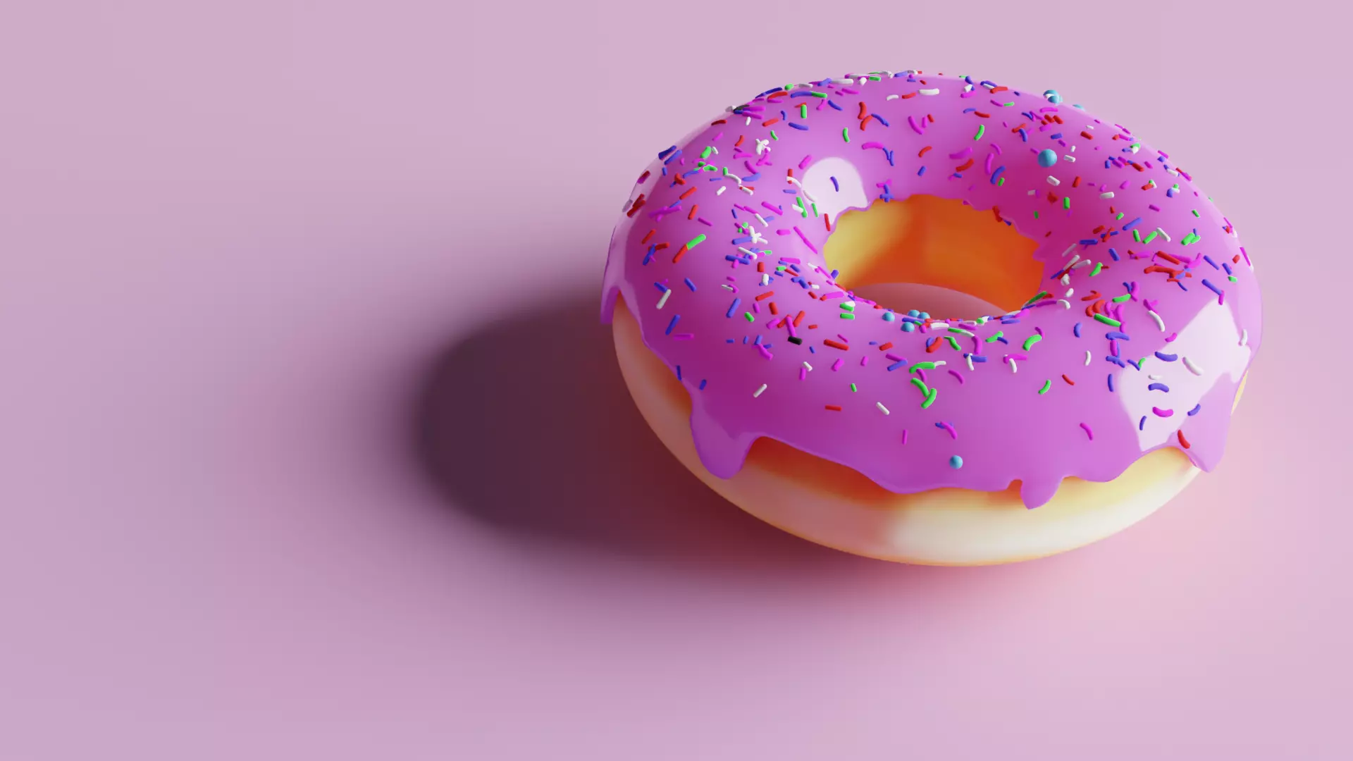donut  as in real life Free 3D model_0