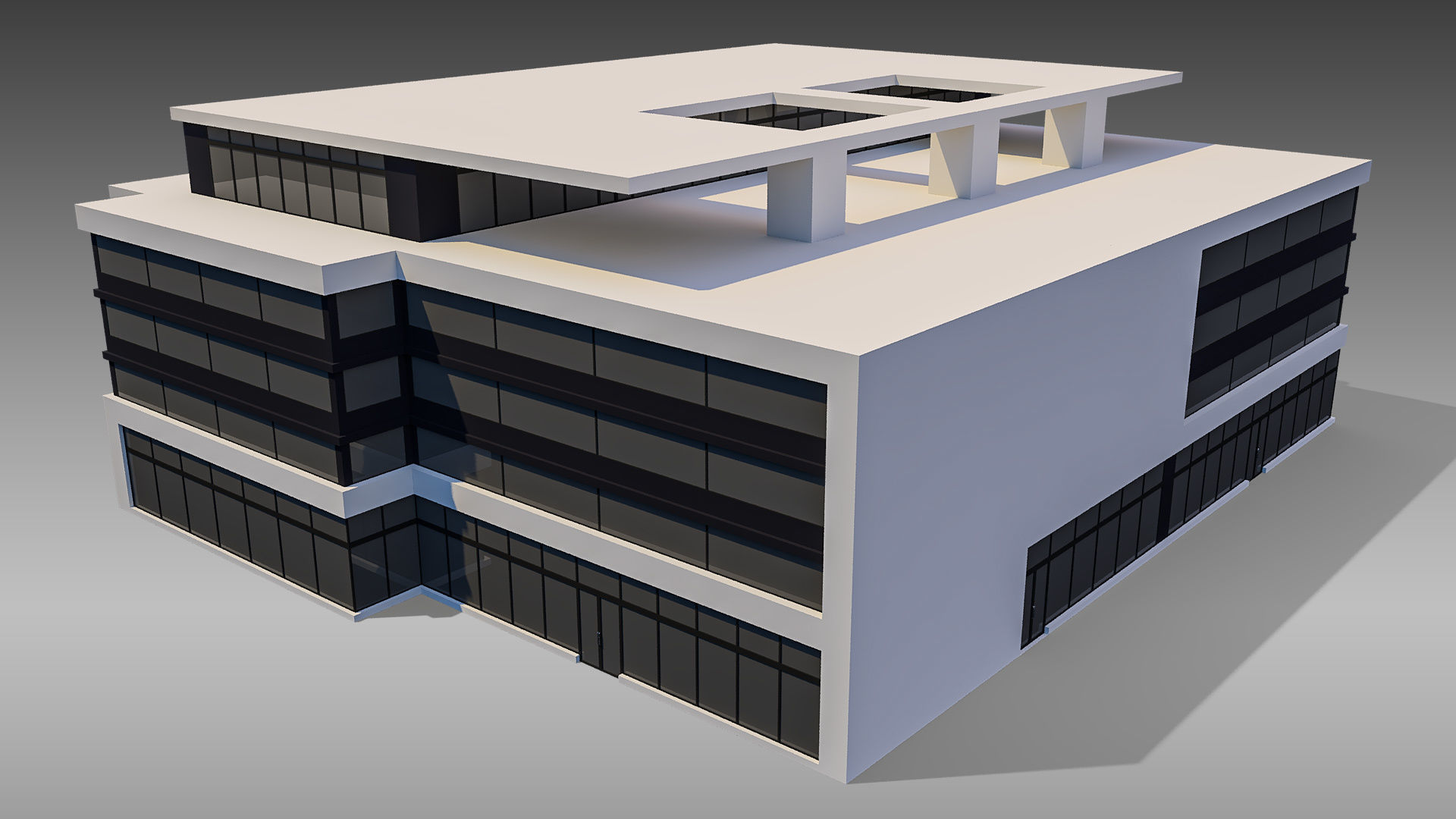 Commercial Building 010 3D model_8