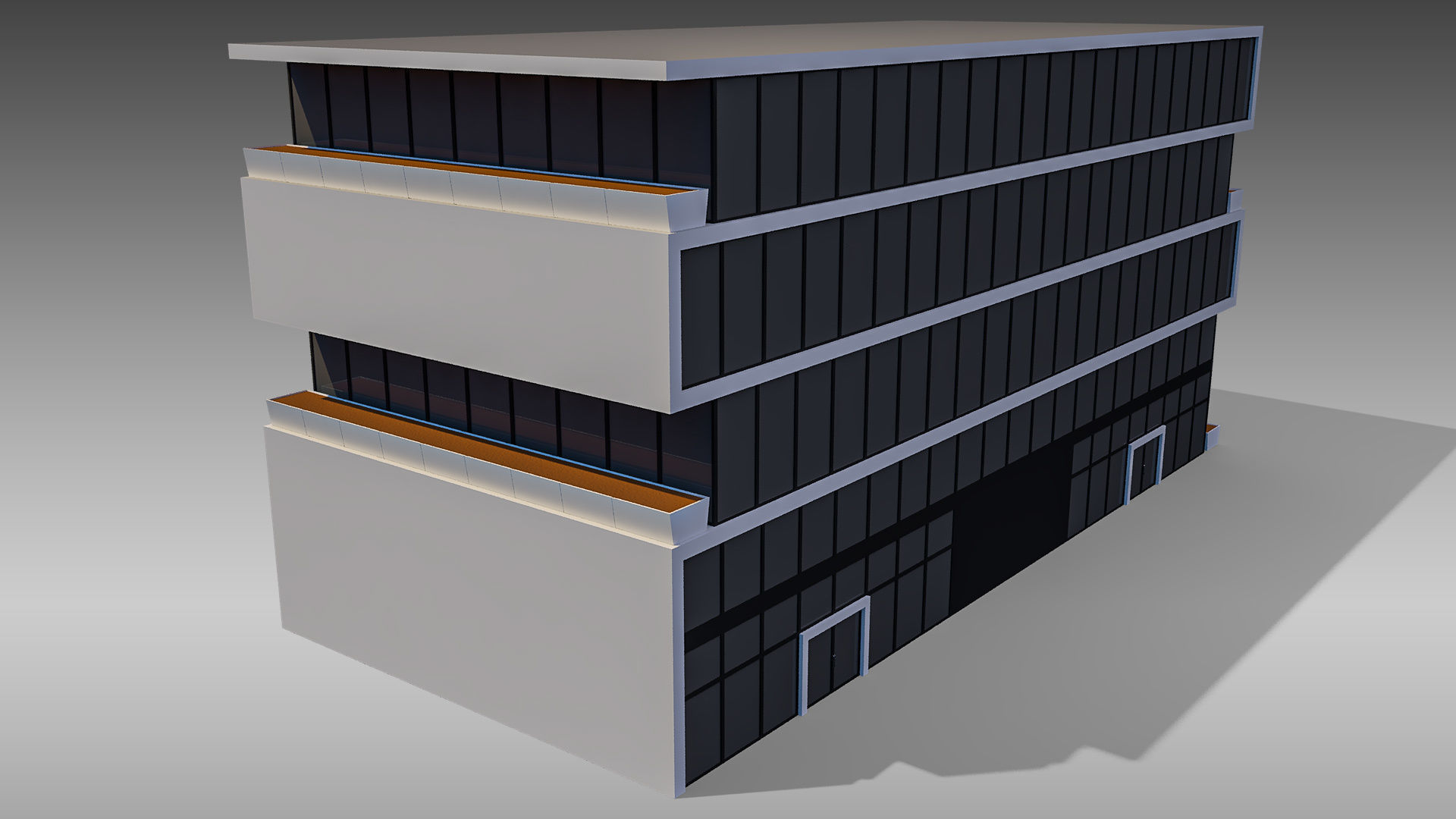 Commercial Building 011 3D model_8