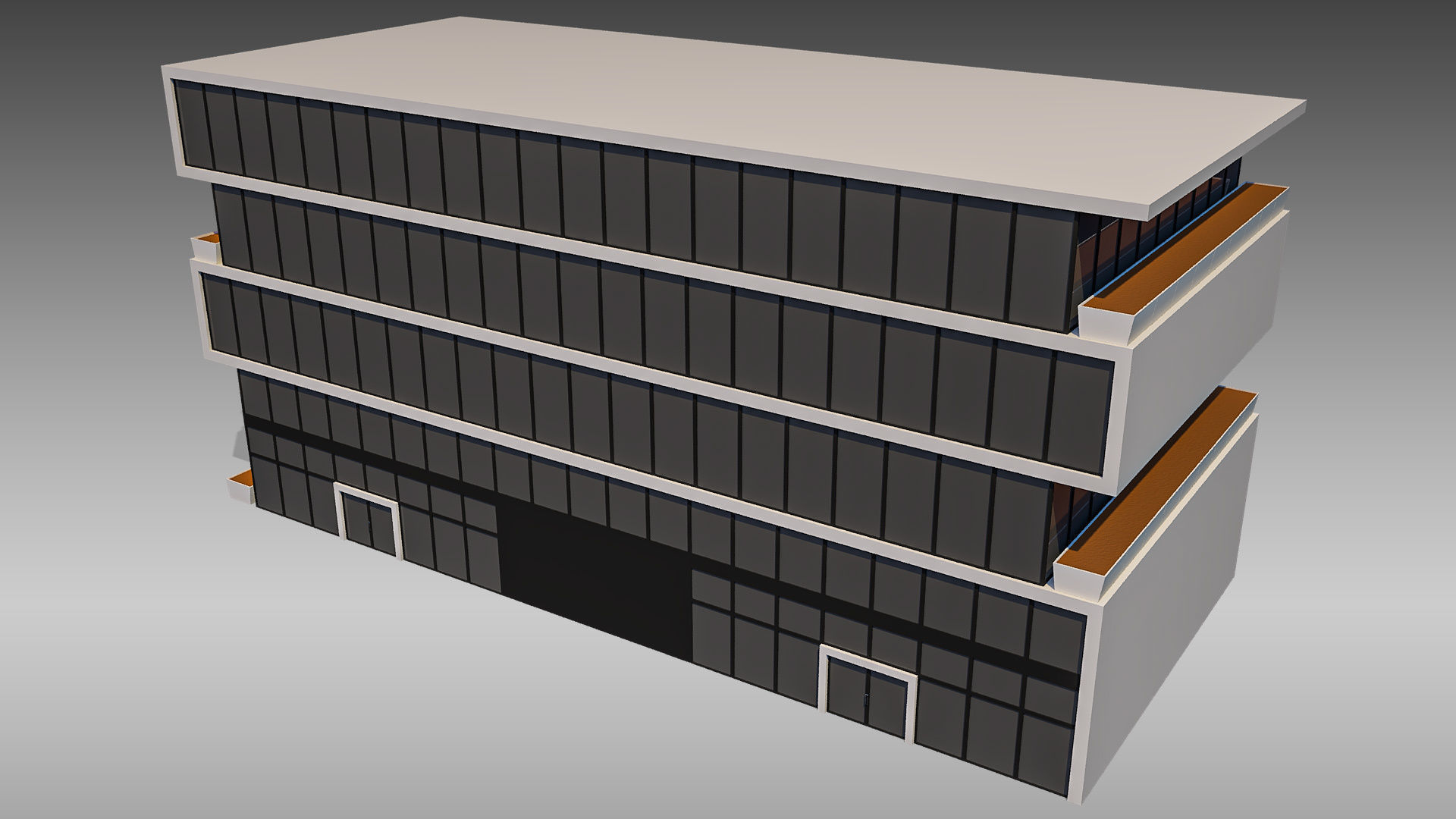 Commercial Building 011 3D model_1