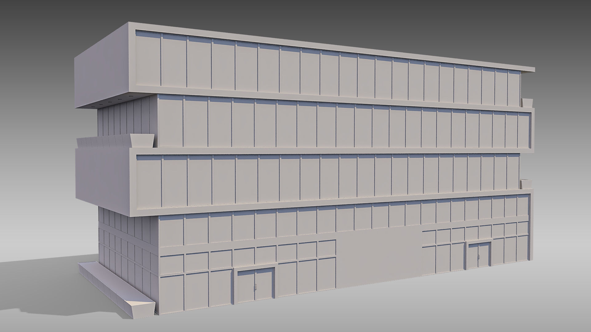 Commercial Building 011 3D model_9
