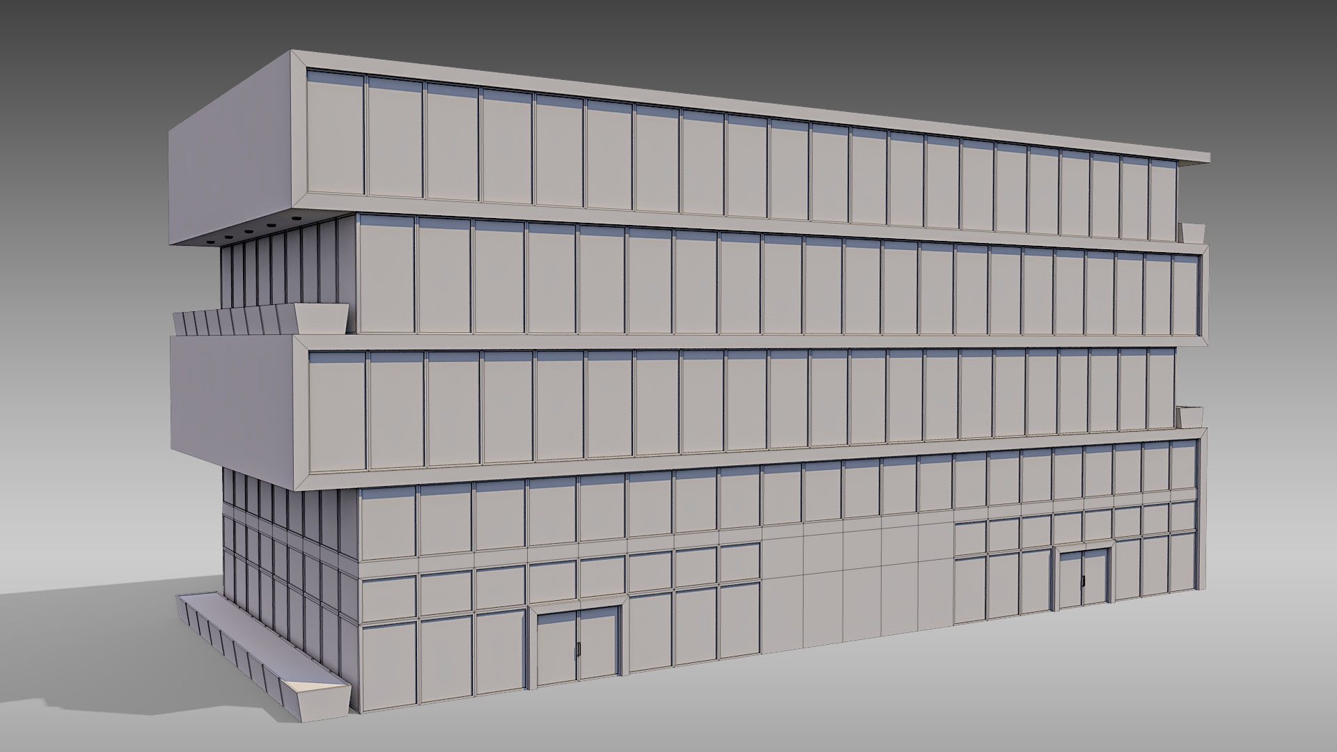 Commercial Building 011 3D model_10