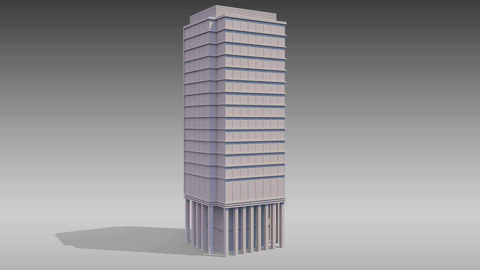 Commercial Building 012 3D model_9