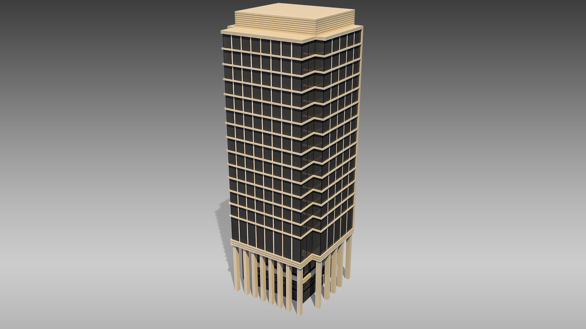 Commercial Building 012 3D model_1