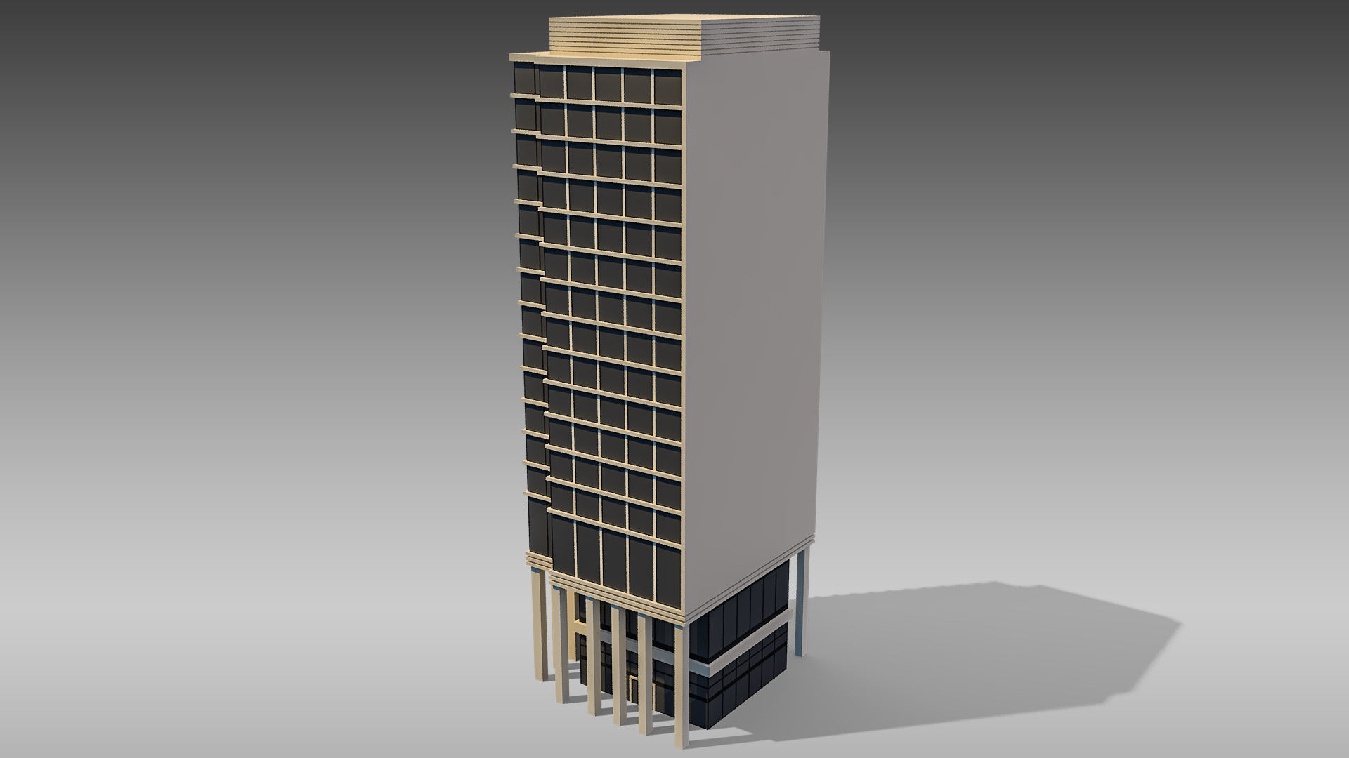 Commercial Building 012 3D model_8