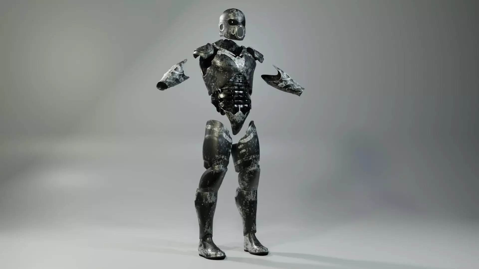 Low poly Military Armor Low-poly 3D model_0