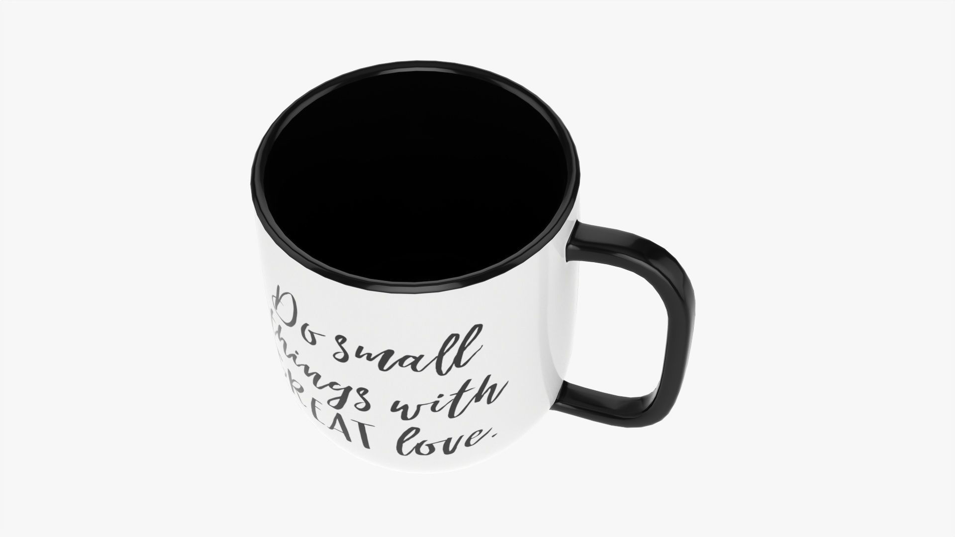 Coffee mug with handle 02 3D model_1