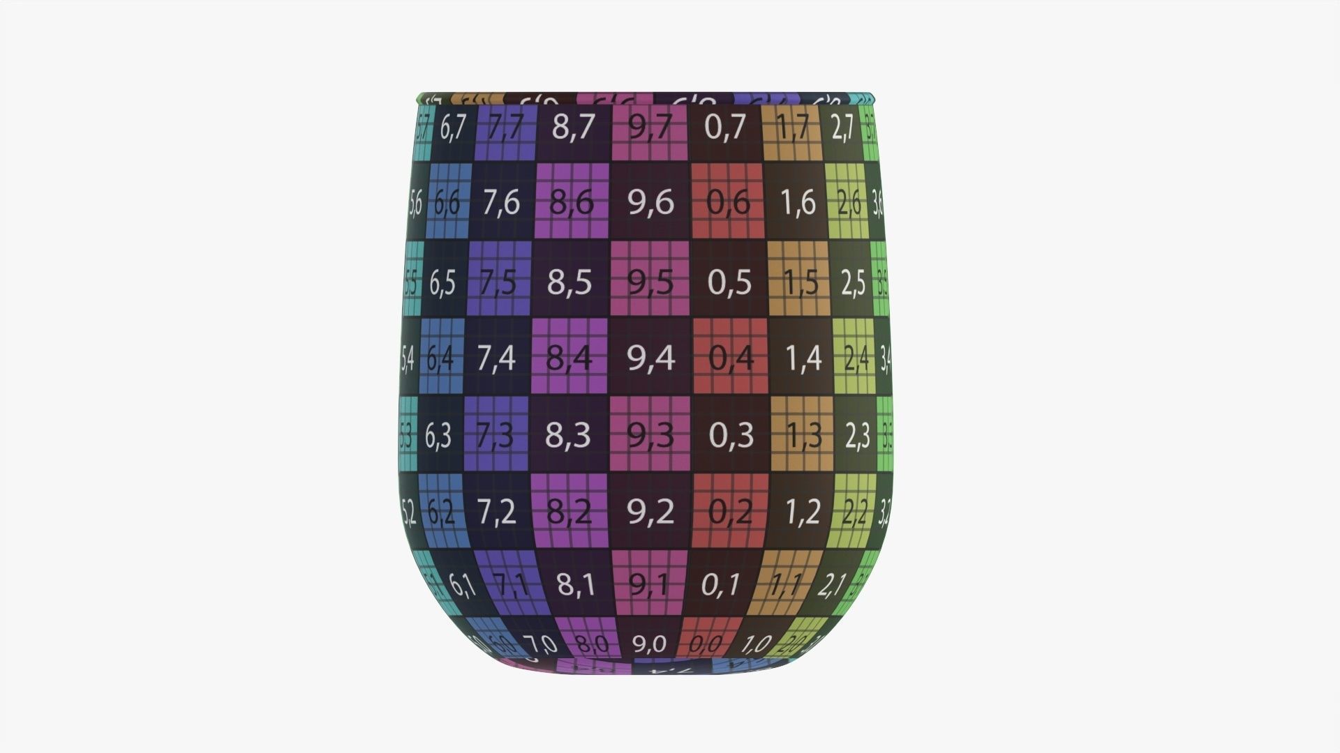 Coffee mug with handle 02 3D model_16